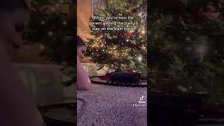 SETTING UP POLAR EXPRESS CHRISTMAS TRAIN AROUND TREE #tradition #polarexpress #christmas