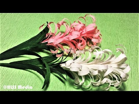 How to make pretty lavender paper flower| diy origami lavender crepe paper flower making easy & fast