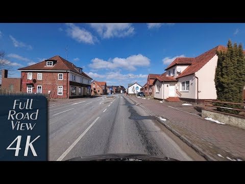 Schleswig-Holstein, Germany: L184, Ahrensbök, Lübecker Straße - 4K (UHD/2160p/60p)