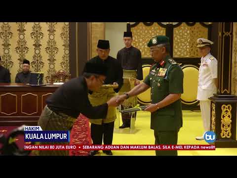 Agong Serah Surat Cara Pelantikan Kepada 14 Hakim