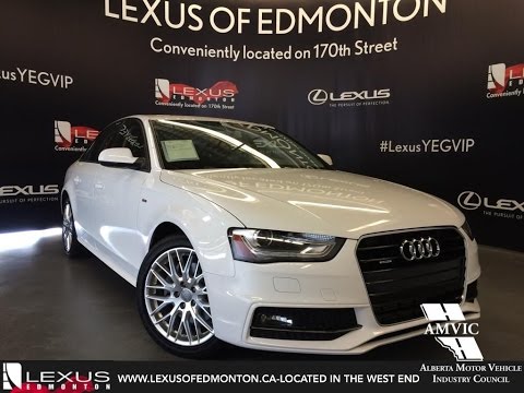 Used 2015 White Audi A4 Auto Komfort plus quattro Walkaround Review Hinton Alberta