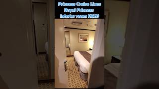 Princess Cruise Lines The Royal Princess room tour of interior room R220 #cruise #cruiseship