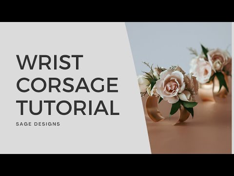 Wedding Corsage Tutorial Sage Designs