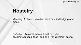 Hostelry Meaning