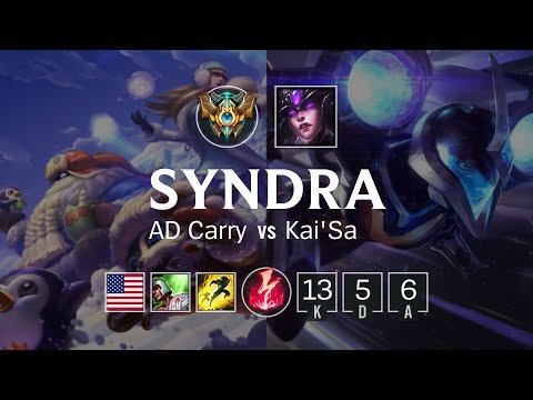 Syndra Bot vs Kai'Sa - NA Grand Master Patch 8.24