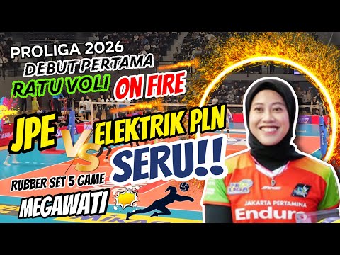 PROLIGA 2026‼️DEBUT PERTAMA RATU VOLLY MEGAWATI ON FIRE 🔥🔥JAKARTA PERTAMINA ENDURO VS ELEKTRIK PLN