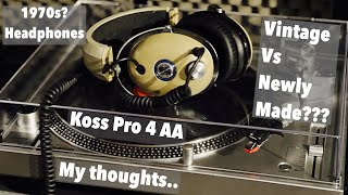 Video thumbnail for Koss Pro-4AA Studio Quality Headphones . My thoughts, Vintage vs New .. by DJ Martini Midwest Reviews