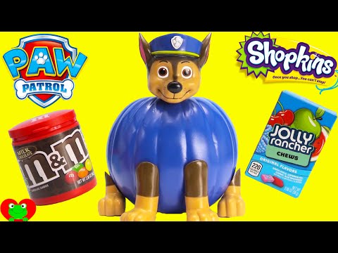 Paw Patrol Chase Pumpkin Surprises and Candy Video