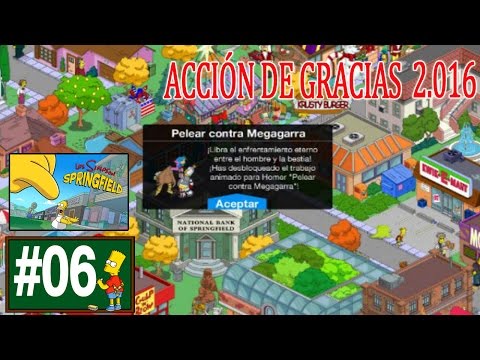 Los Simpson Springfield "Acción Gracias'16: Cap. 6 - Animación de Homer contra Megagarra" por Tony