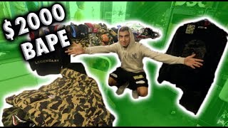 BUYING $2,000 OF RARE BAPE AT URBAN NECESSITIES!!