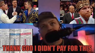Canelo vs GGG 3 My immediate Reaction- Where you at Canelo Fans 🤷🏻‍♂️￼