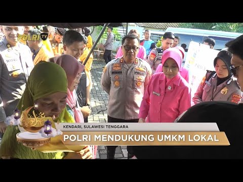DUKUNG UMKM, POLDA SULTRA GELAR PASAR MURAH