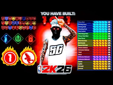 *NEW* BEST GAME BREAKING POINT GUARD BUILD in NBA 2K26! ALL AROUND BUILD! Best Build 2k26