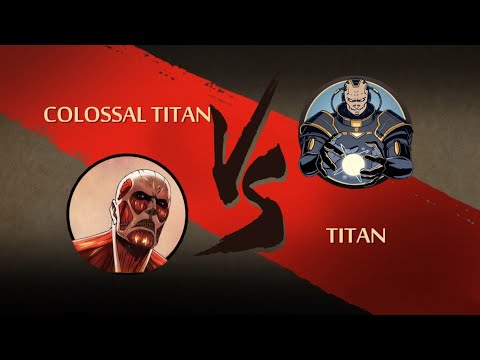 Shadow fight2 Colossal Titan Vs Titan