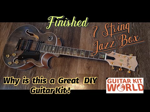 7 String  Hollow body Jazz Guitar build  - Guitar Kit World - The Results