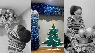 A Blue Christmas DIY Balloon Garland || Winter Wonderland