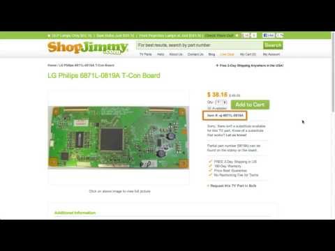 LCD TV Repair Part Identification Guide Sylvania Emerson Philips Magnovox MPW MUT Digital Boards