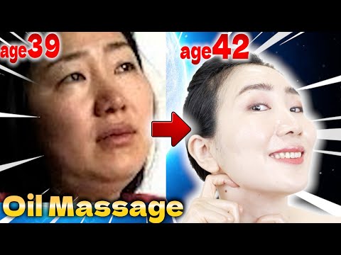 Age 42 I Didn't Need Surgery to Remove my Double Chin and Flabby Jaw Fat: Face Sculpting Oil Massage