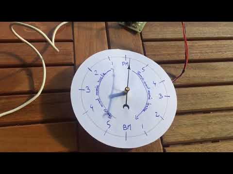 Premier test de l'horloge à marées
