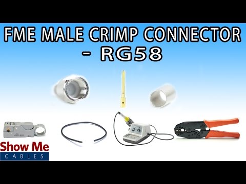 FME Male Crimp Connector For RG58 - Perfect For DIY Installs! #237