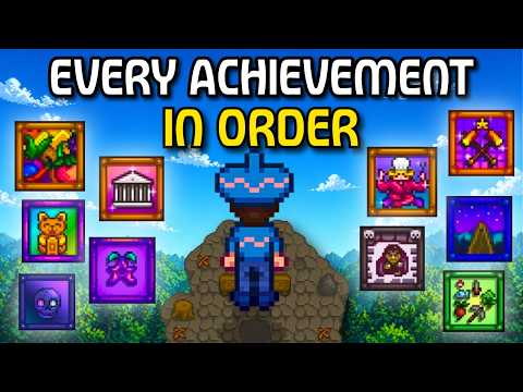 I Completed EVERY Achievement in Stardew Valley In Order