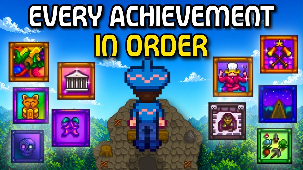 I Completed EVERY Achievement in Stardew Valley In Order