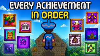 I Completed EVERY Achievement in Stardew Valley In Order
