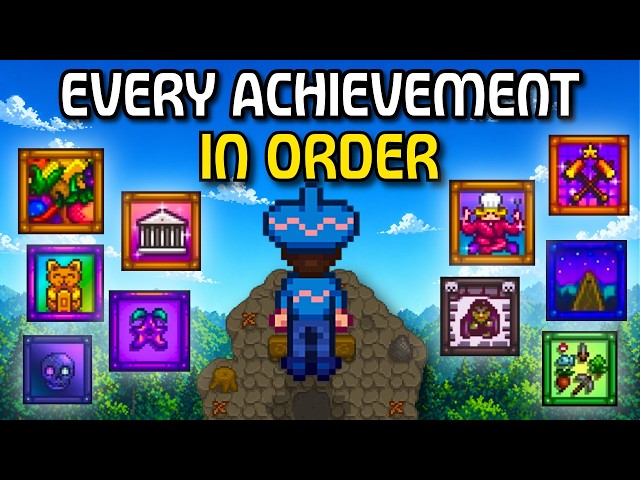 I Completed EVERY Achievement in Stardew Valley In Order