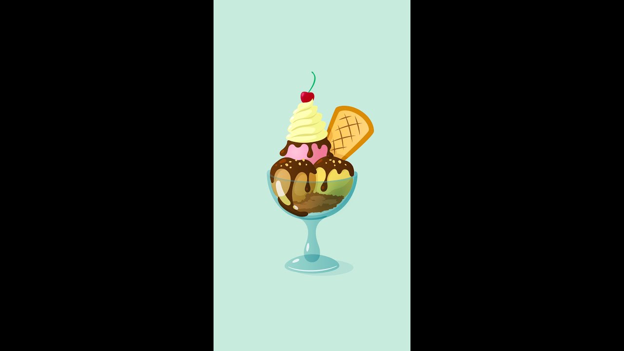 Ice Cream Vector - Speed Art