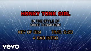 Hank Thompson - Honky-Tonk Girl (Karaoke)