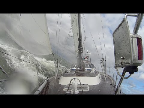 Hallberg Rassy 48 beautiful sailing on North Sea