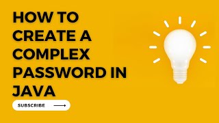 How to Create a Complex Password using JAVA #java #algorithm