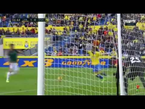 El primer gol de Jesé con el equipo de Gran Canaria, UD Las Palmas 5-2 Osasuna (Liga Santander)