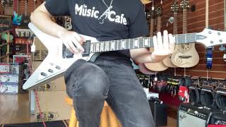 Video thumbnail for Schecter Diamond Series V-1 Platinum by Muktown Music Cafe