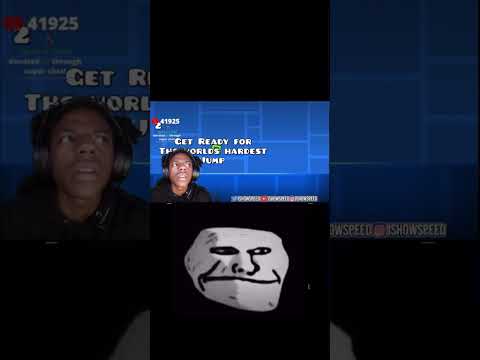IShowSpeed tries the worlds hardest geometry dash jump