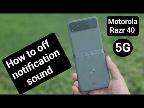 How to silent notification sound in Motorola Razr 40 5g, motorola razr 40 5g notification sound