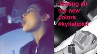 Kylie Jenner Smoking Vaporizer on Snapchat &amp; Previews MORE Lipkit Shades