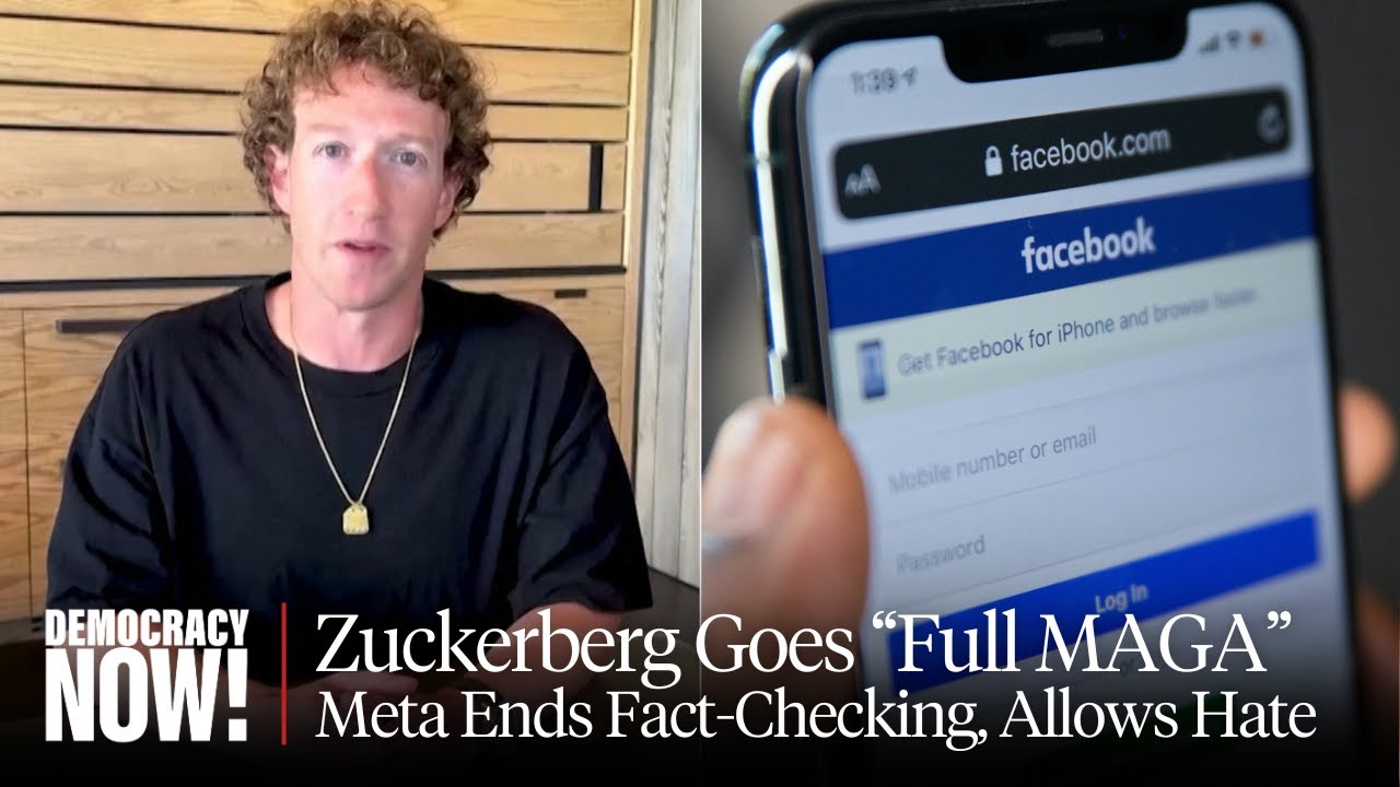 Zuckerberg Goes "Full MAGA" as Meta Ends Fact-Checking in U.S. & Paves Way for More Hate Speech
