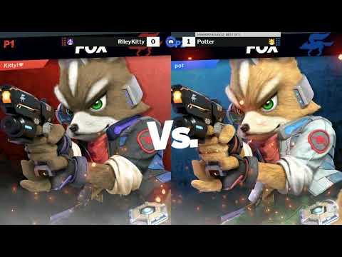 The Smash Lab 200 Winners Round 2 - Potter (Fox-Default) vs RileyKitty (Fox-Purple)