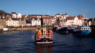 preview picture of video 'January Kingdom Of Fife Lifeboat Pittenweem East Neuk Of Fife Scotland'