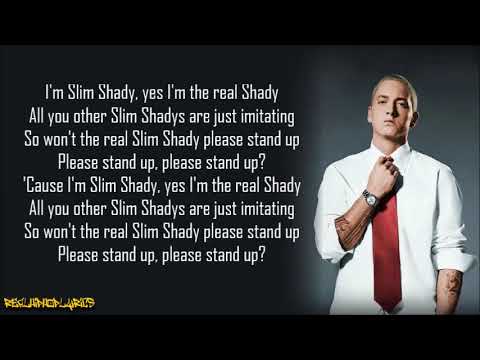Eminem - The Real Slim Shady (Lyrics)