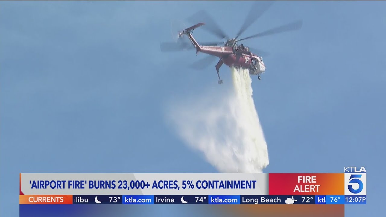 Airport Fire burns more than 23,000 acres in Orange, Riverside counties