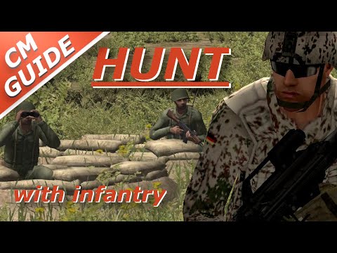 Combat Mission Guide: How to use Hunt with infantry