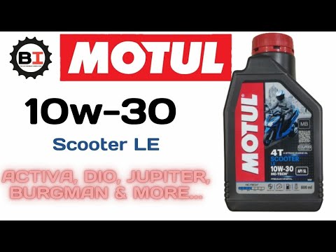 MOTUL 10W-30 SCOOTER LE ENGINE OIL #motul #bikeinfotech #bestscooteroil