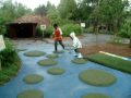 Toronto Zoo Kids Zoo Area KC And Ava Jumping Like A Frogs 2010 June 12