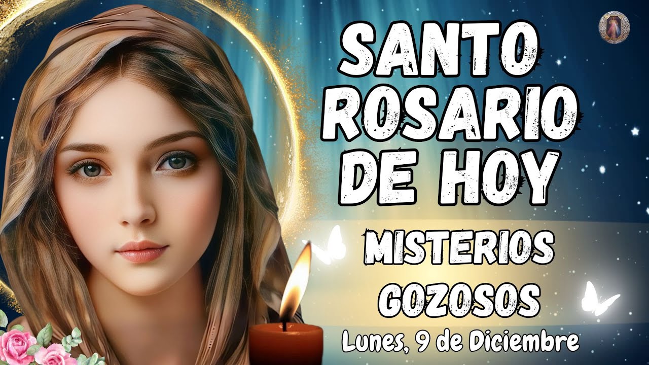 SANTO ROSARIO CORTO📿 DE HOY. MISTERIOS GOZOSOS. LUNES, 9 DE DICIEMBRE. #rosario