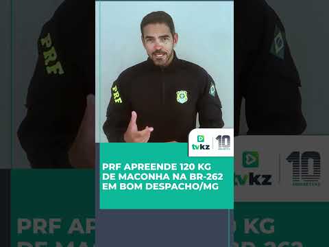 PRF apreende 120 kg de maconha na BR-262, em Bom Despacho/MG