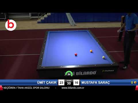 ÜMİT ÇAKIR & MUSTAFA SARAÇ Bilardo Maçı - 2019 TÜRKİYE KUPASI 2.ETAP ERKEKLER-3.TUR