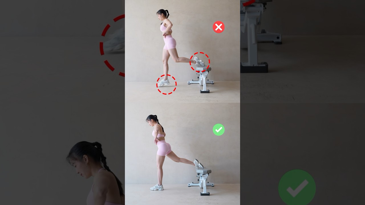 📌Bulgarian Split Squat Made Easy ✅ vs. ❌