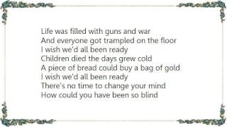 Cliff Richard - I Wish We&#39;d All Been Ready Lyrics
